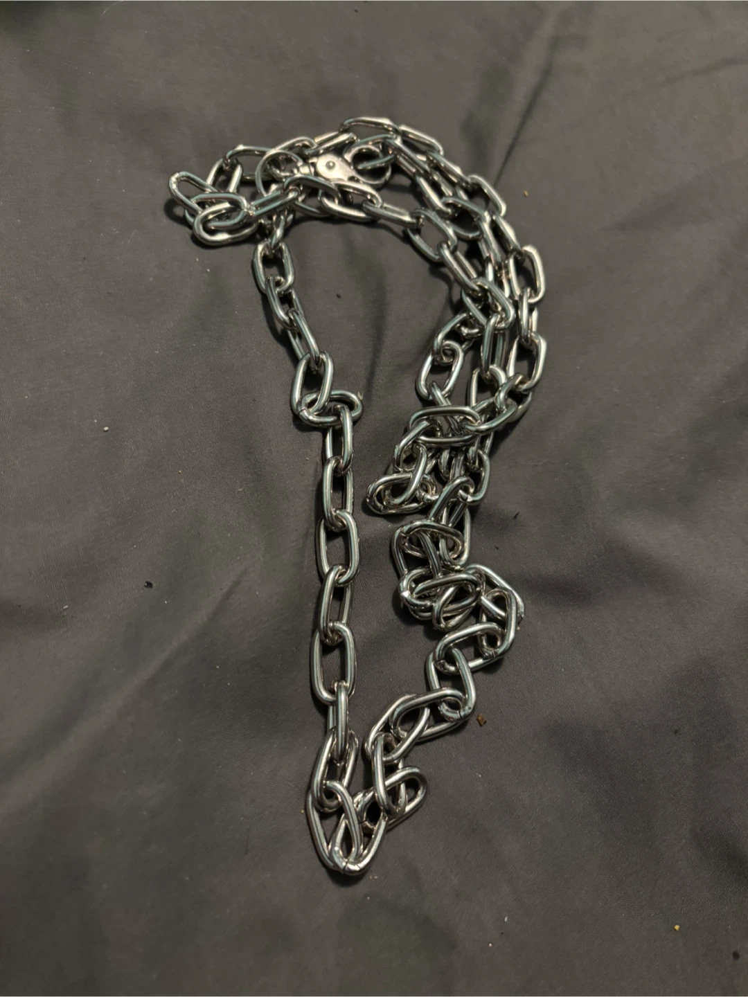 Silver-toned metal chain belt - photo 2