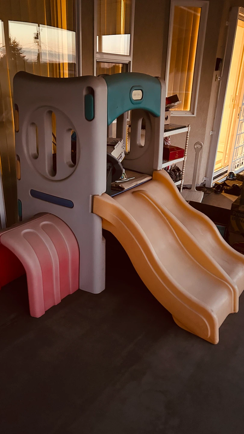 Plastic Toddler Climber with Double Slide