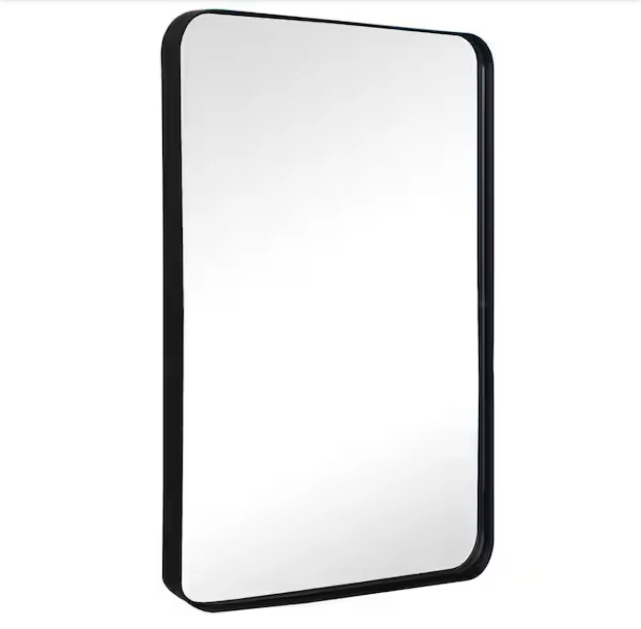 Black Rectangular Wall Mirror