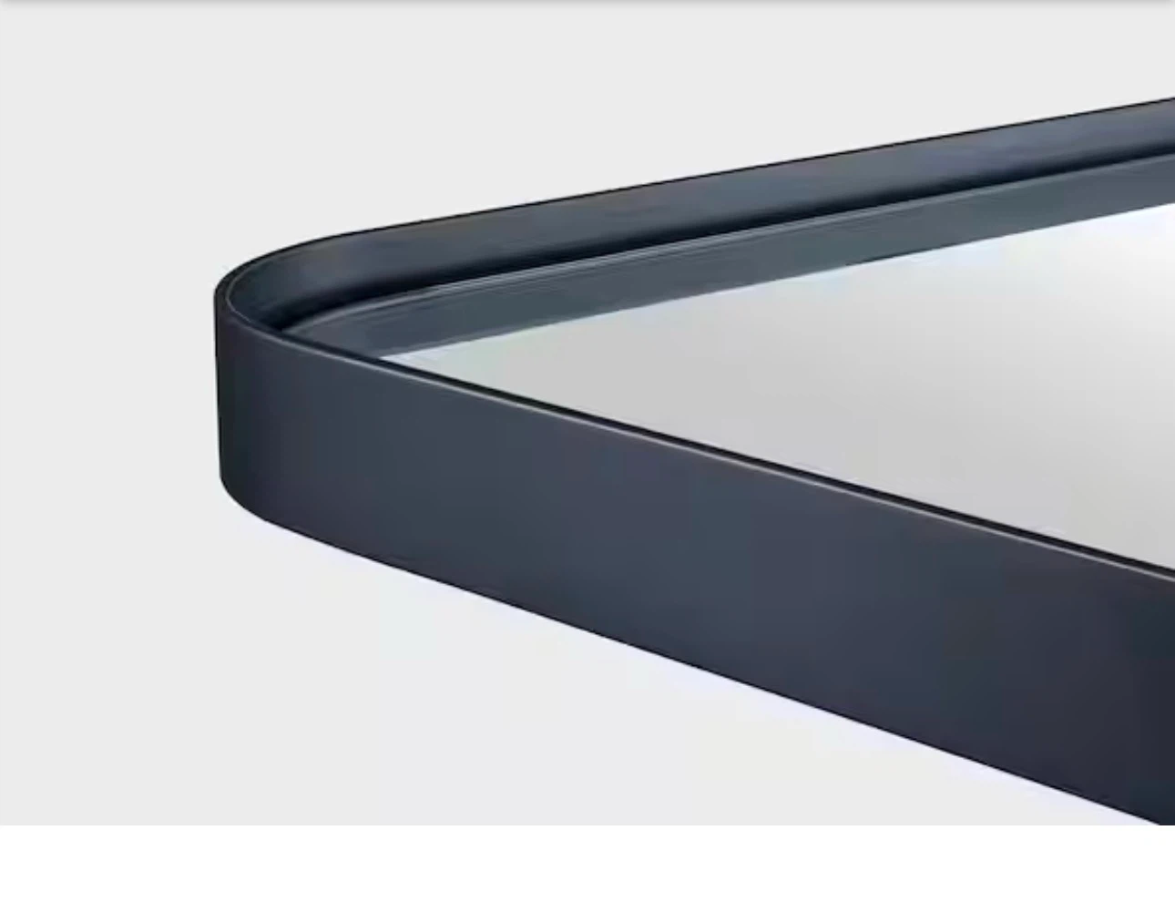 Black Rectangular Wall Mirror - photo 5