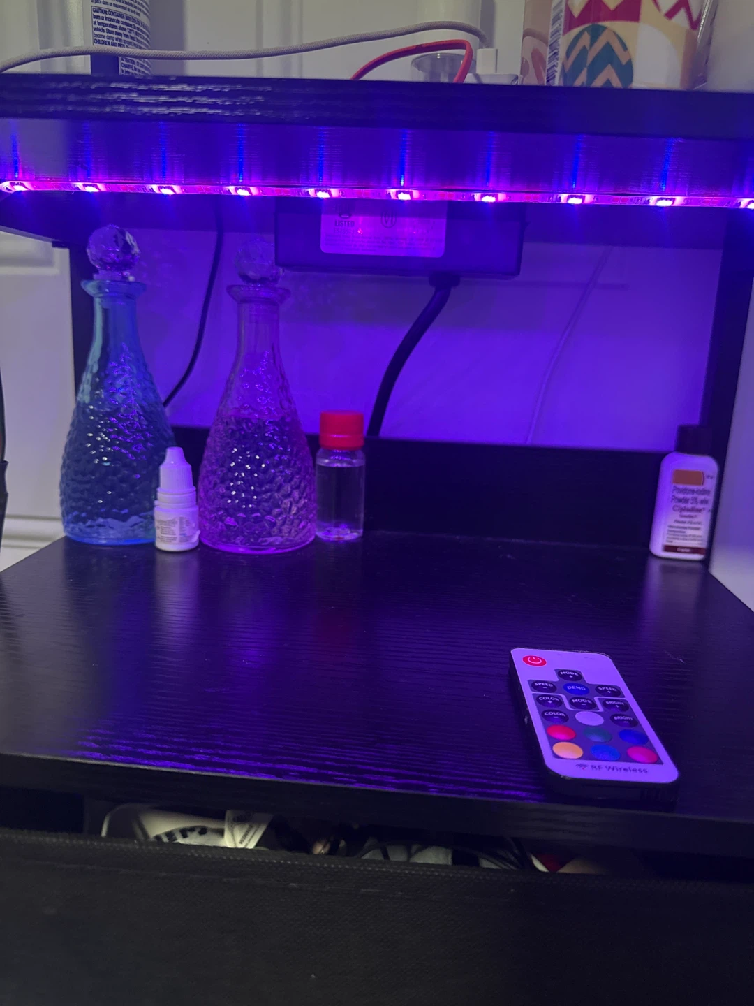 Black 4-Drawer Storage Tower with Charging Station - photo 3
