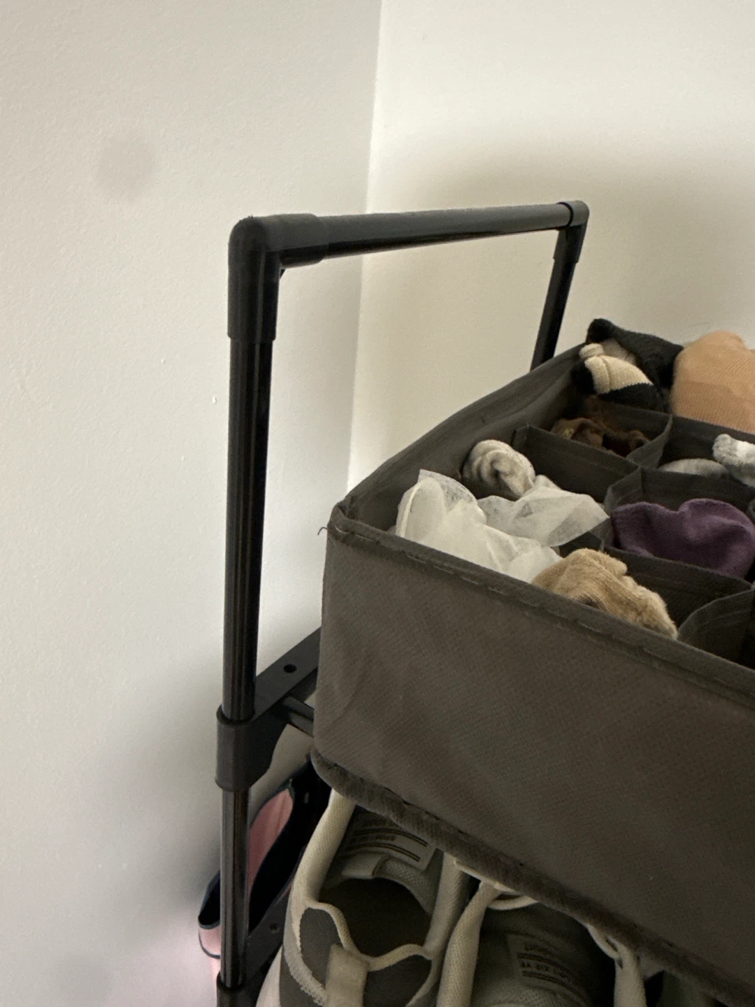 Tall black shoe storage rack - photo 2