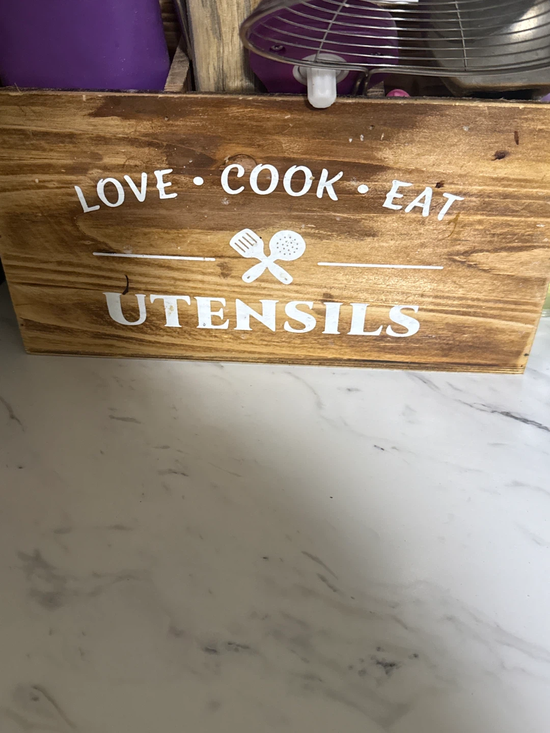 Wooden Kitchen Utensil Holder