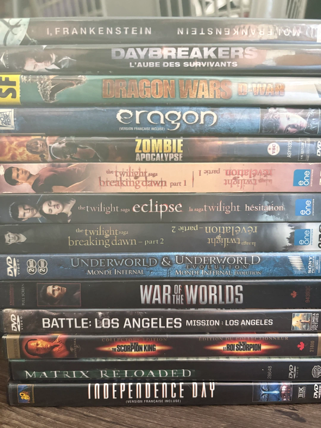 Collection of 13 Sci-Fi and Fantasy DVD Movies