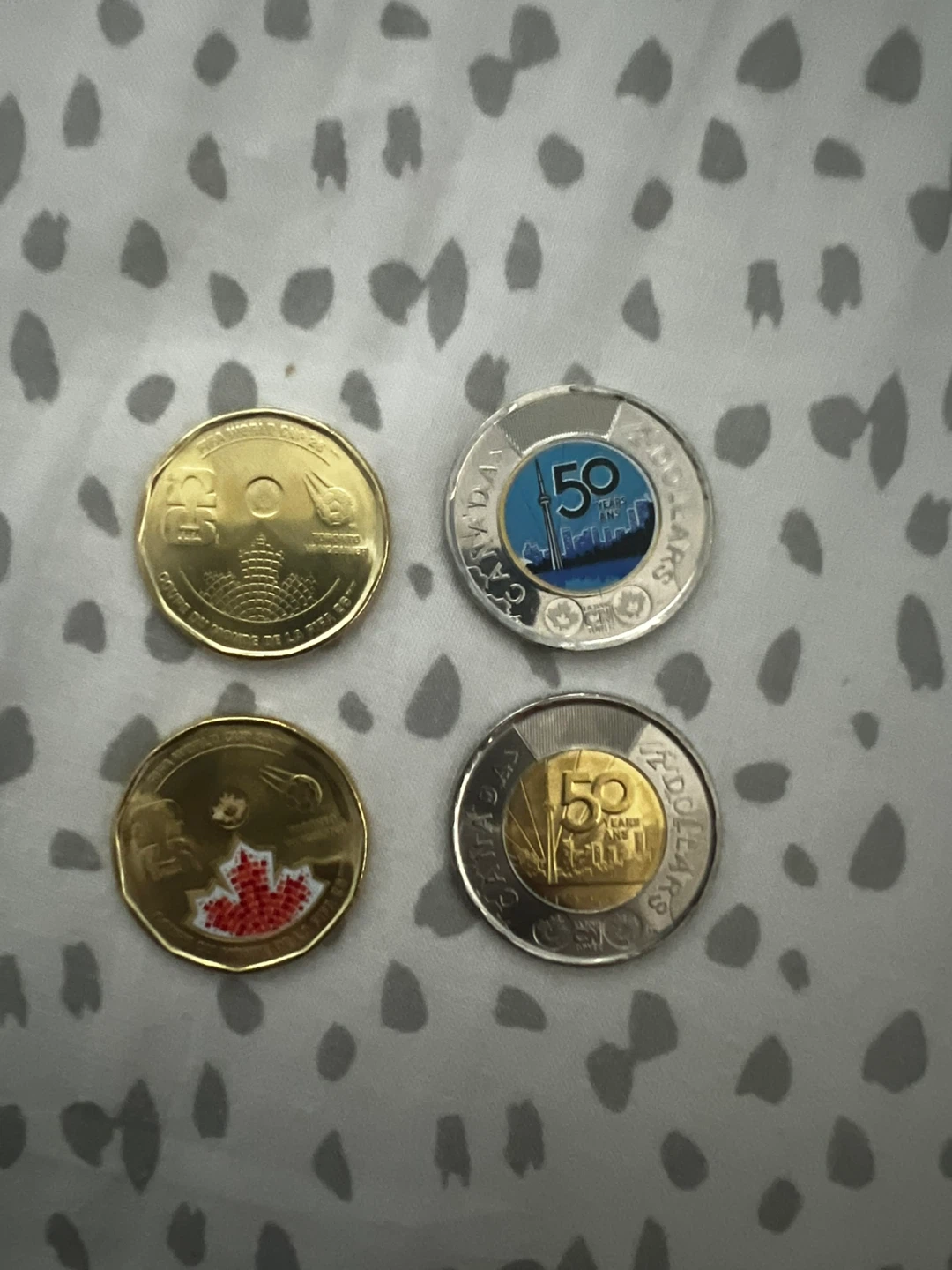 Canada 2026 FIFA World Cup Dollar Coin and CN tower coin.