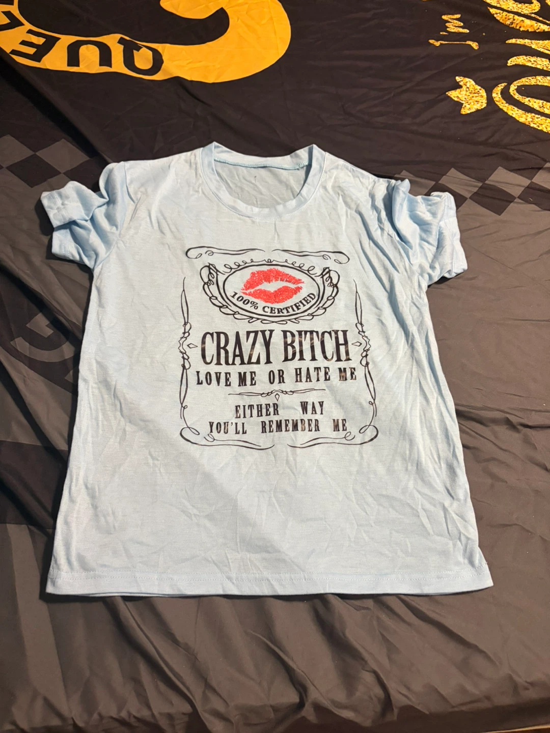 Baby blue graphic t-shirt