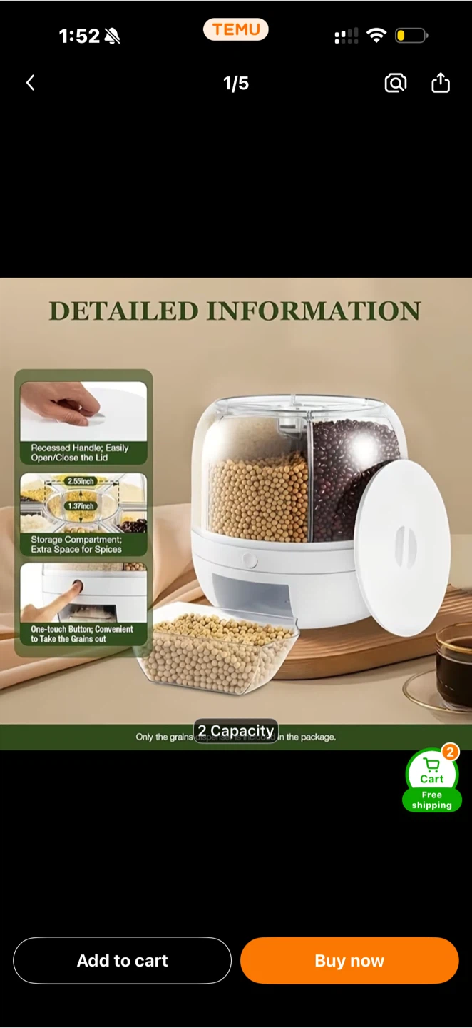 Rotary Grain and Dry Food Dispenser - photo 2