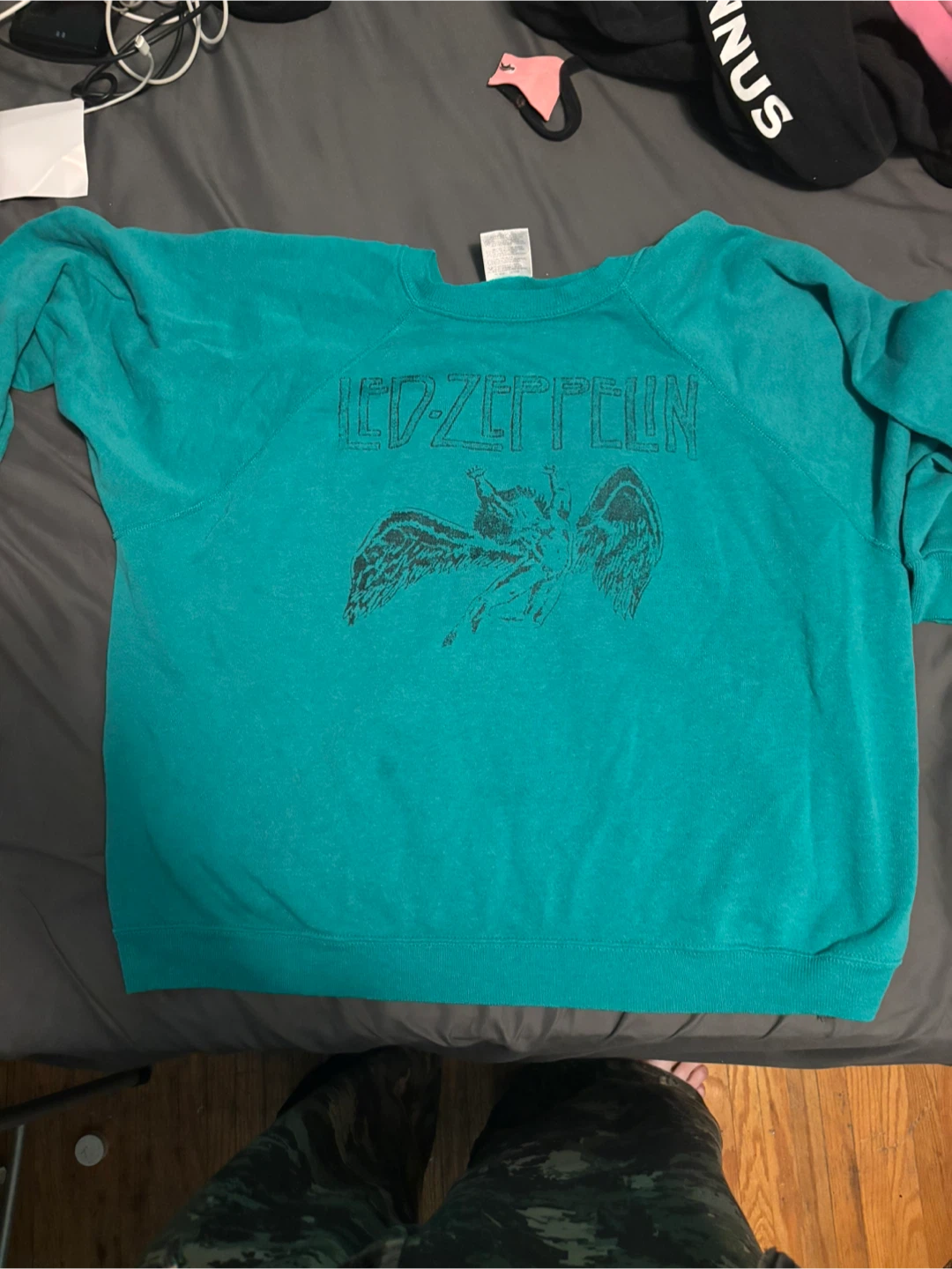 Led Zeppelin Teal Graphic Sweatshirt