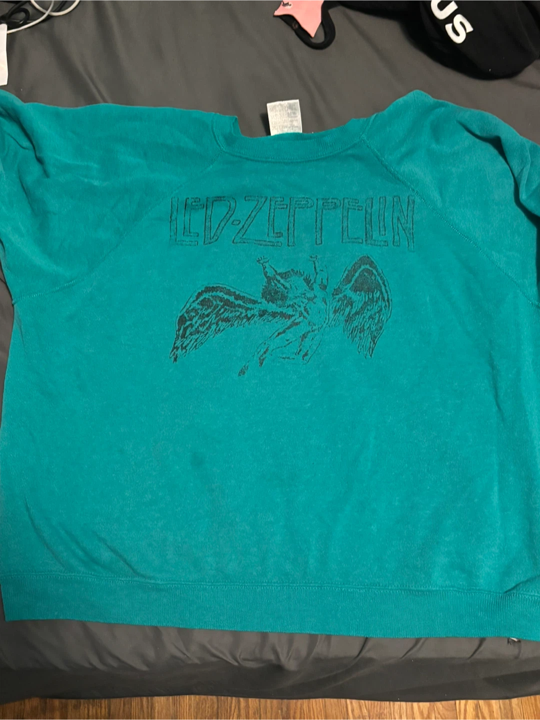 Led Zeppelin Teal Graphic Sweatshirt - photo 2