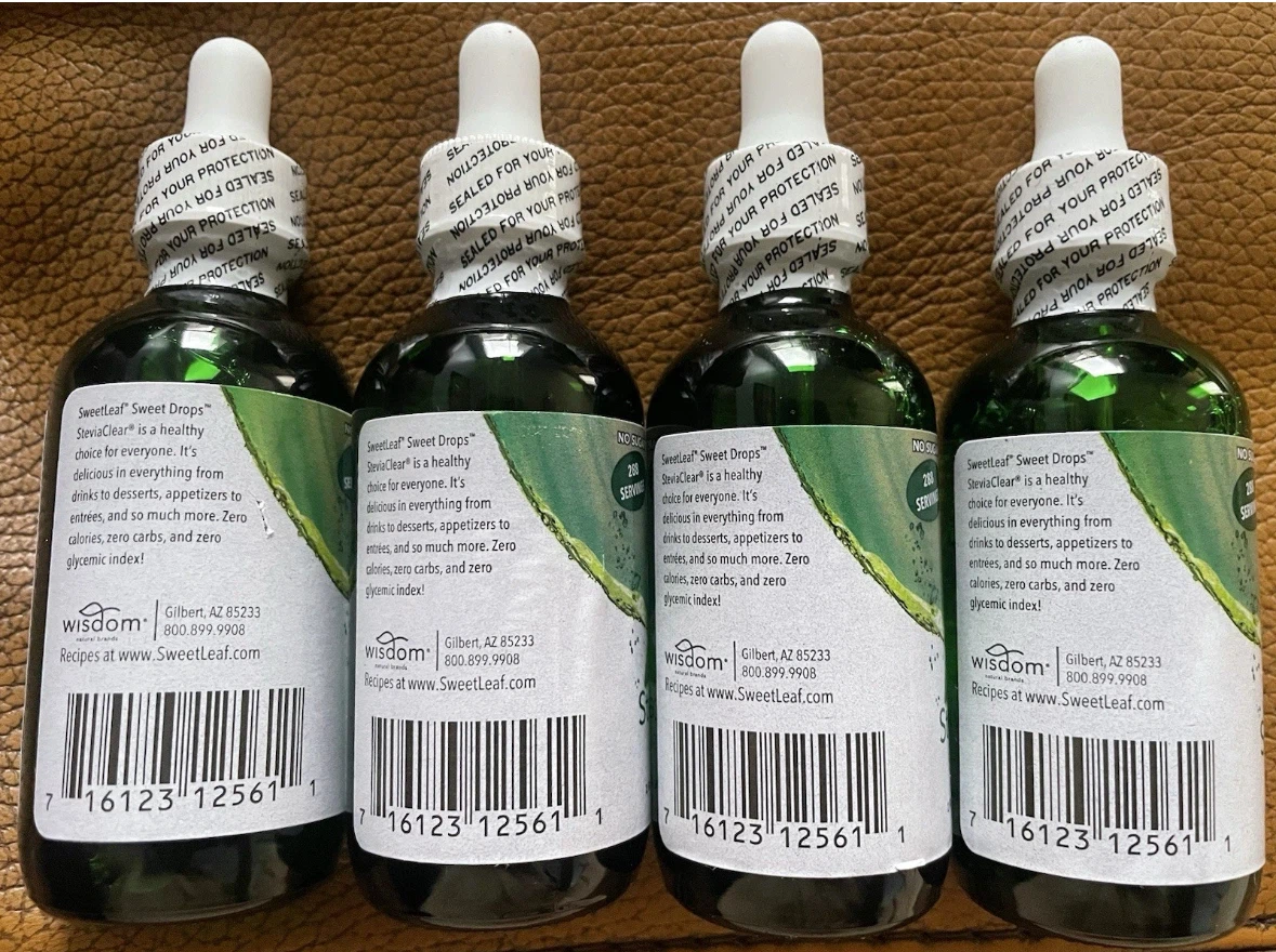 4 bottles SweetLeaf SteviaClear Sweet Drops - photo 2