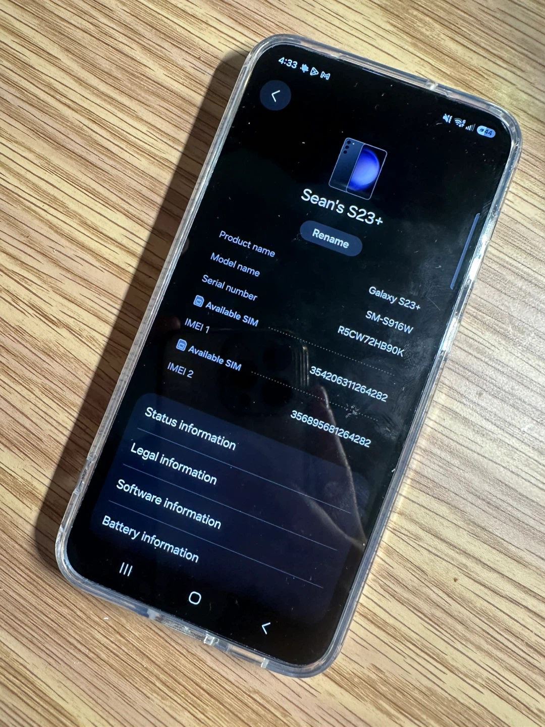 Samsung Galaxy S23+ SM-S916W