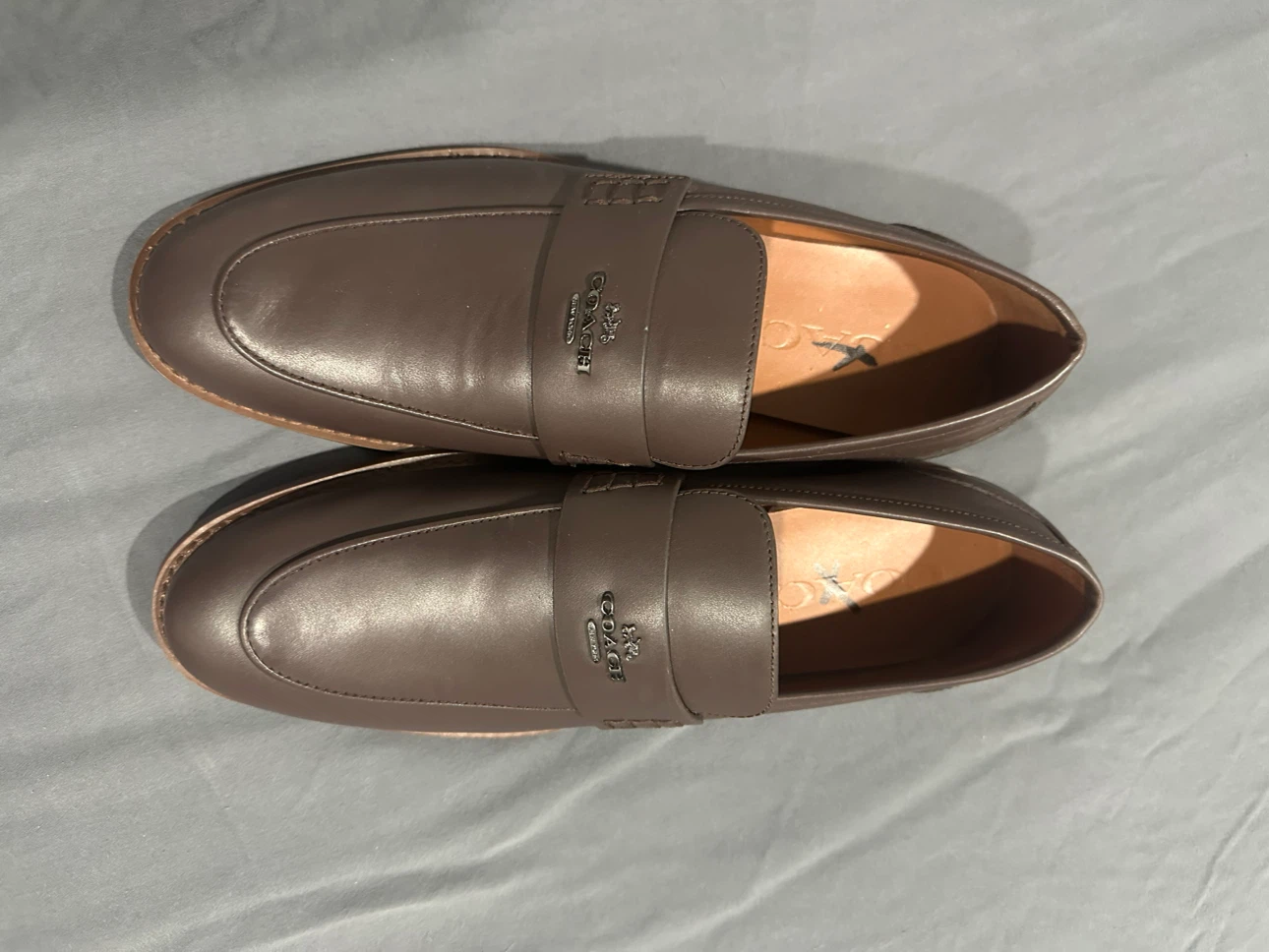 Coach Brown Leather Loafers