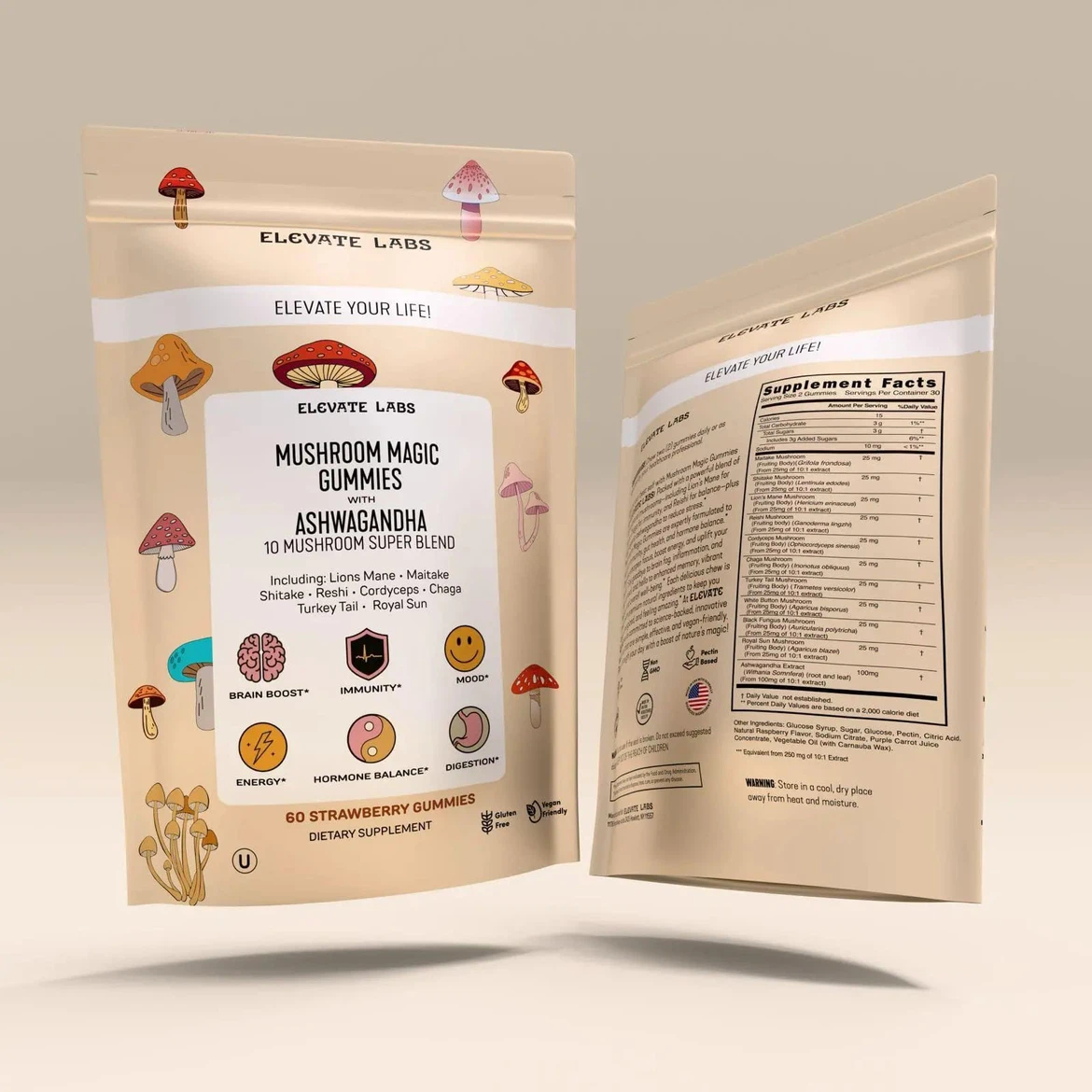 Elevate Labs Mushroom Magic Gummies Ashwagandha - photo 2