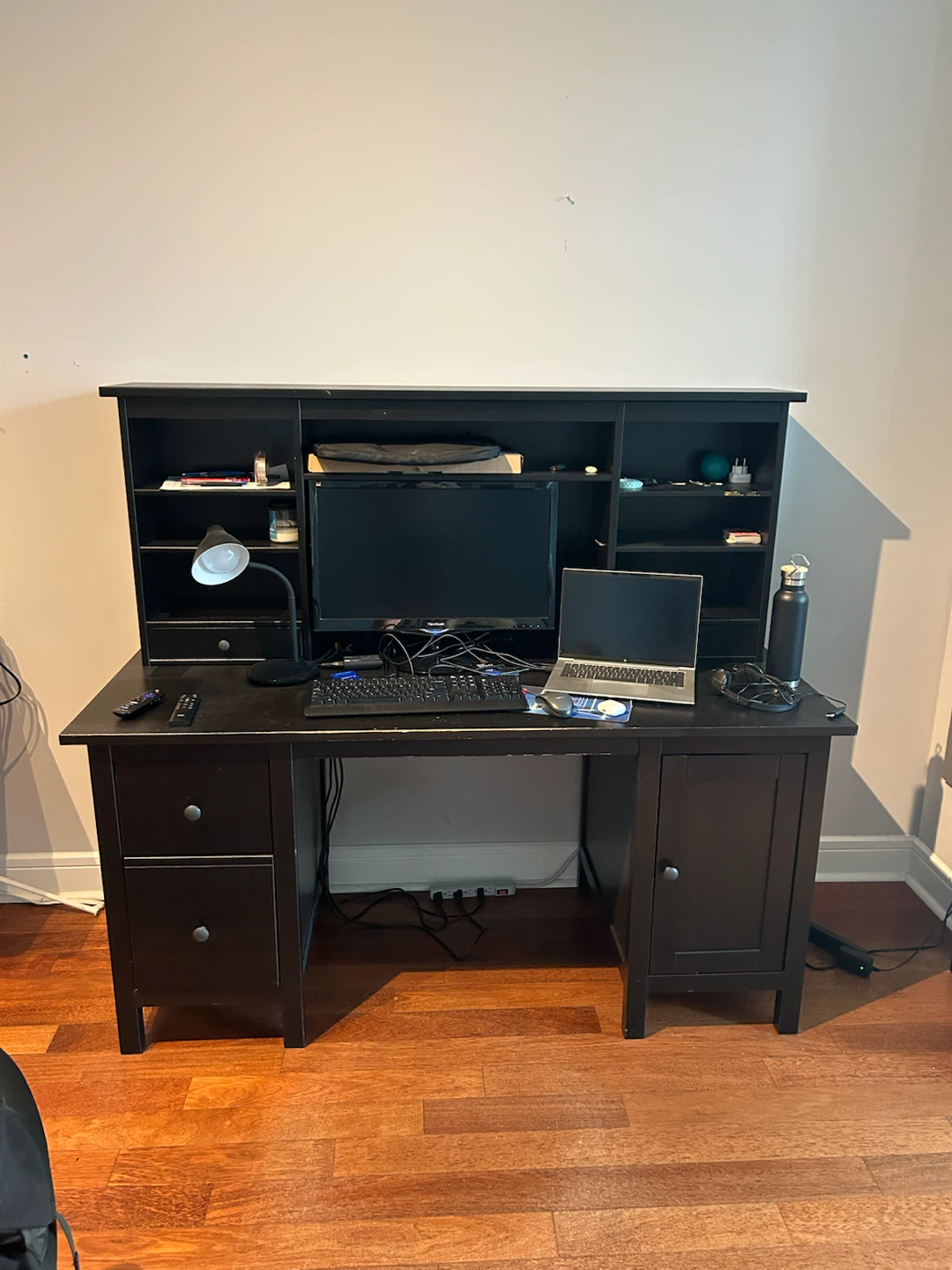 Black computer desk - photo 3