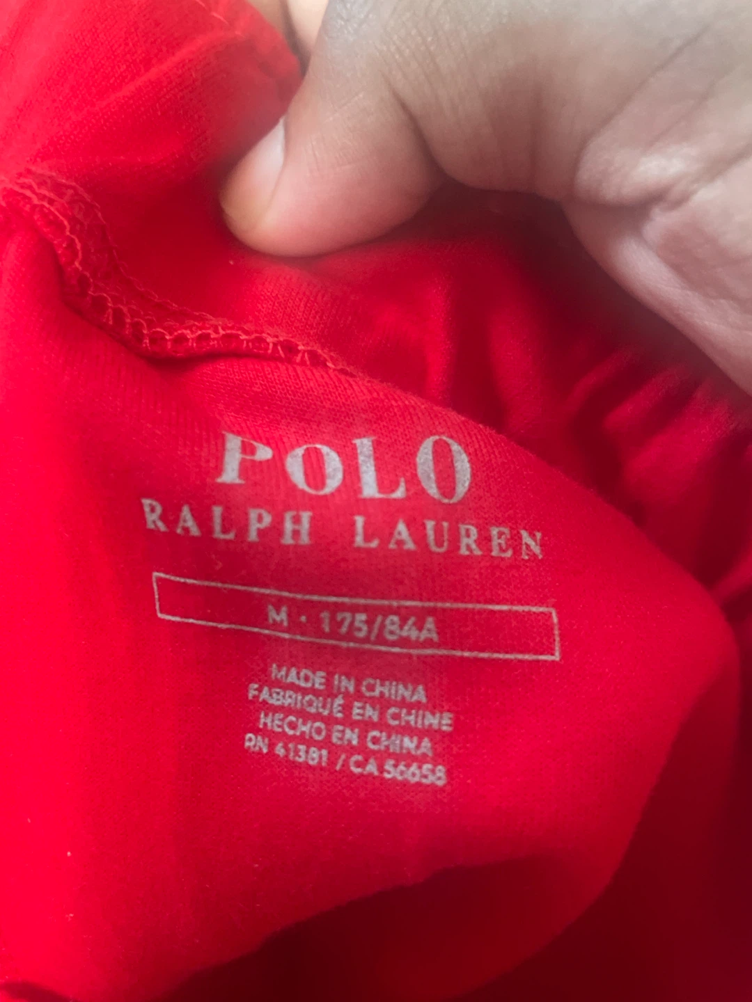 Polo Ralph Lauren Red Joggers - Size Medium - photo 3