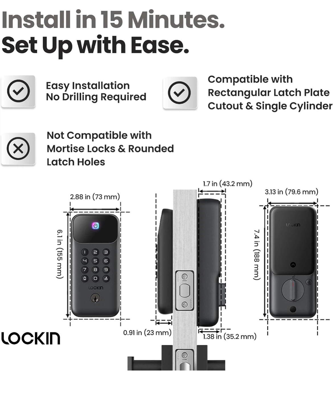 Lockin Smart Palm Vein Door Lock - photo 2