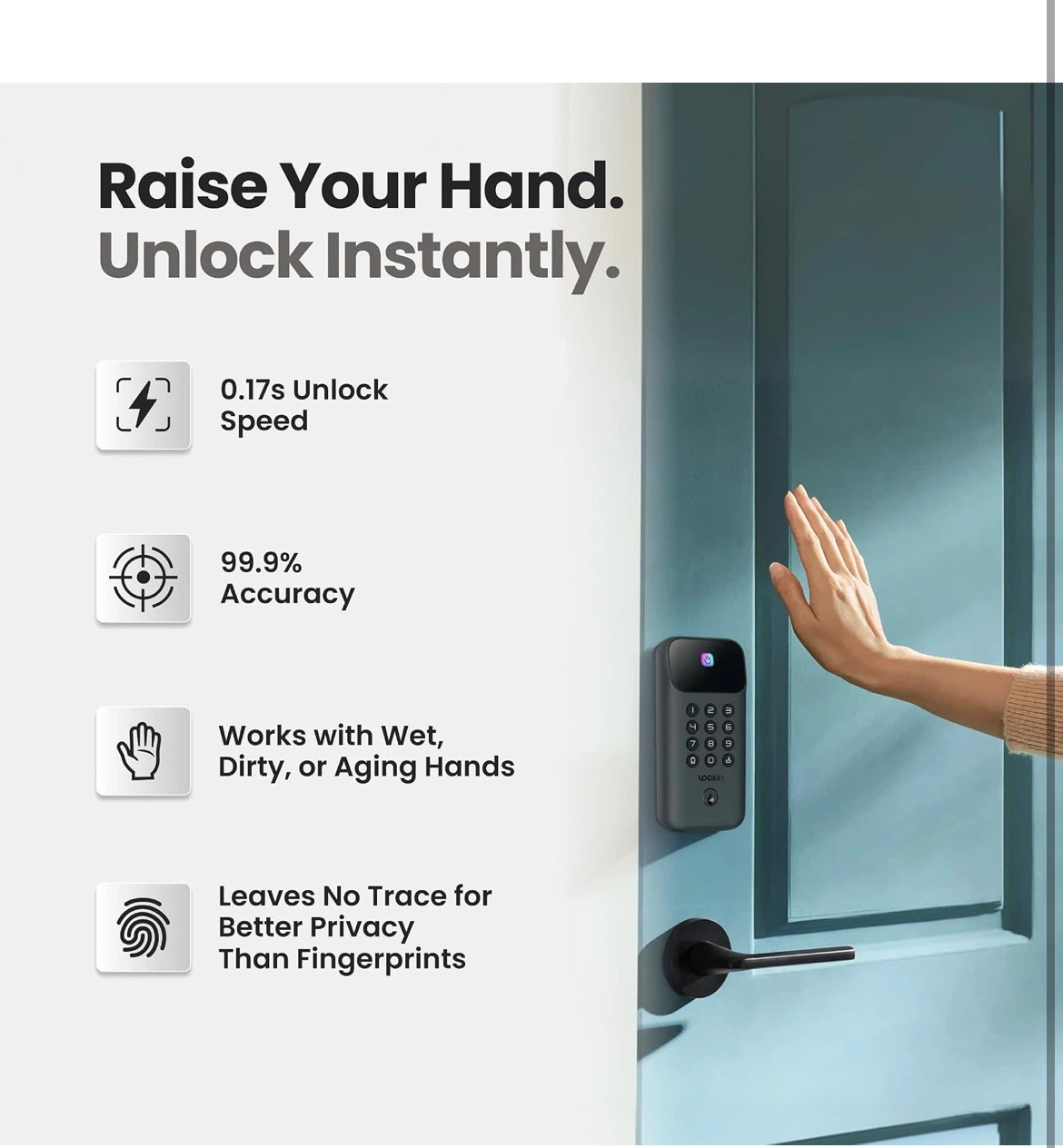 Lockin Smart Palm Vein Door Lock - photo 5