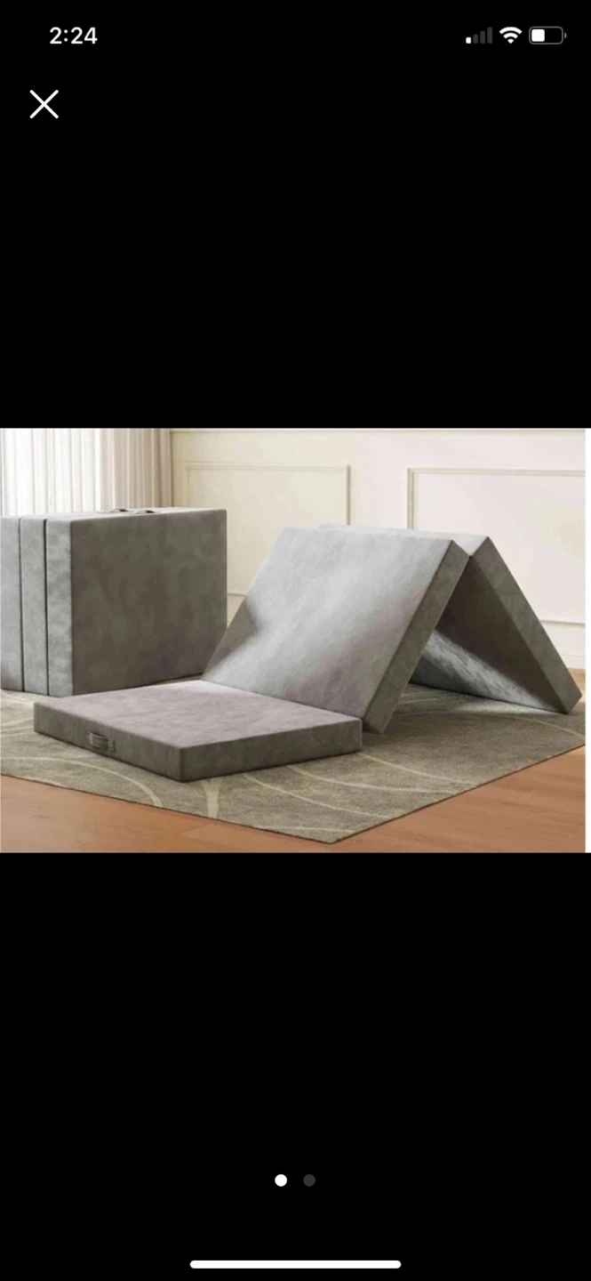 Foldable twin mattress