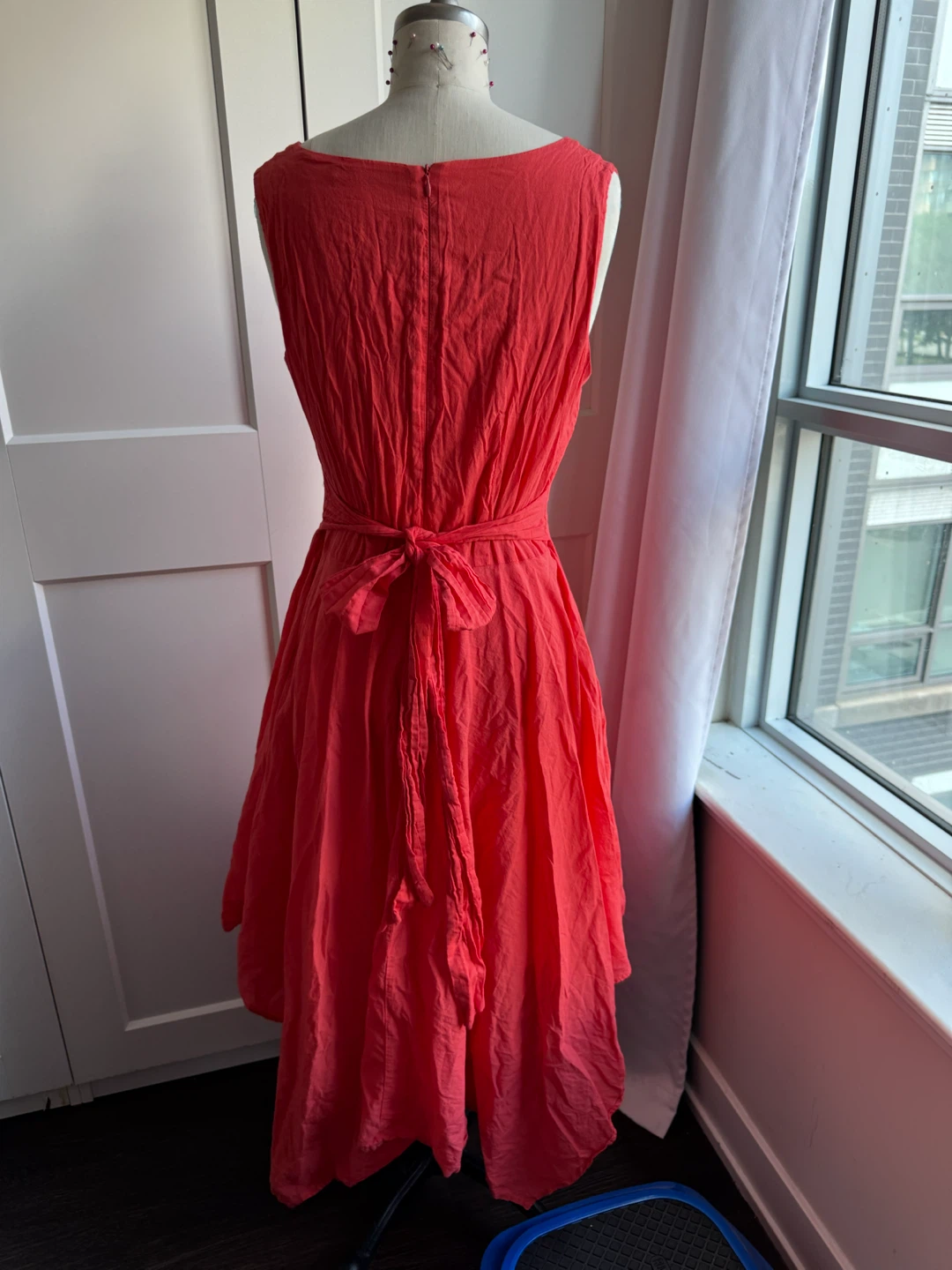 Ladies Brand New Orange Dress, Never Worn Size Large New - photo 5