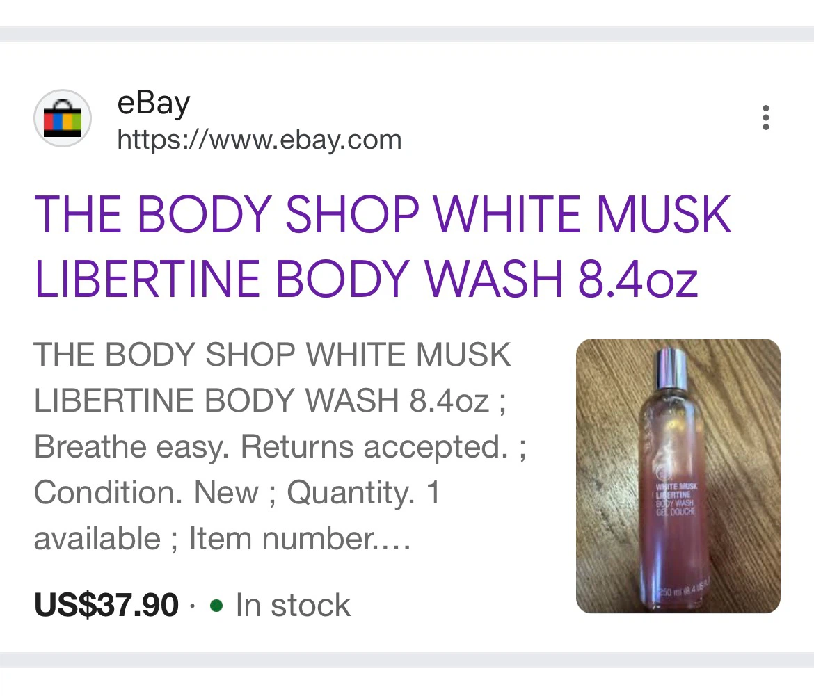NEW White Musk Libertine Body Wash Gel The Body Shop - photo 5