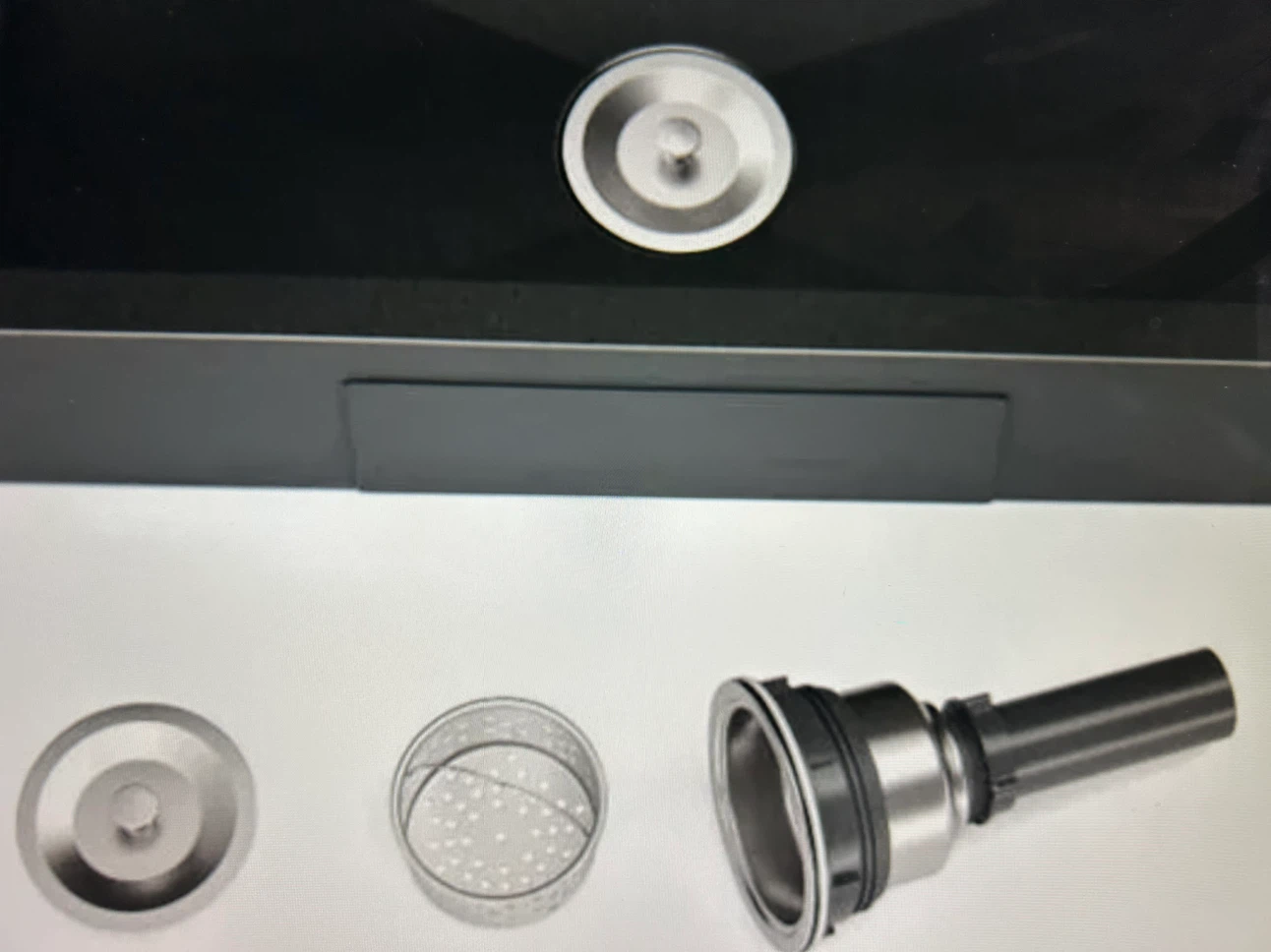 Black Stainless Steel Kitchen Sink 28 x 18 x 9 inch - photo 2
