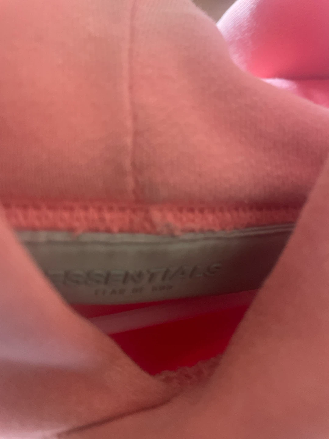 Fear of God Essentials Hoodie - Pink - Size M - photo 3