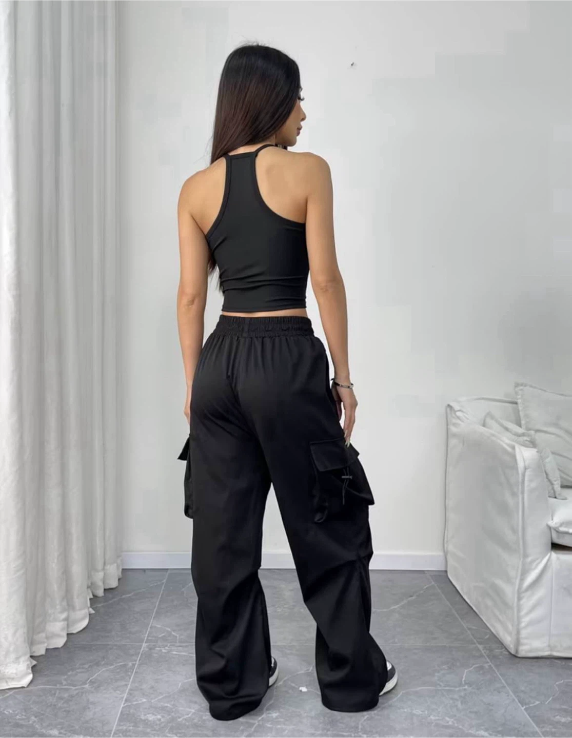 Women’s Cargo Pants with Drawstring Waist - Large - photo 4