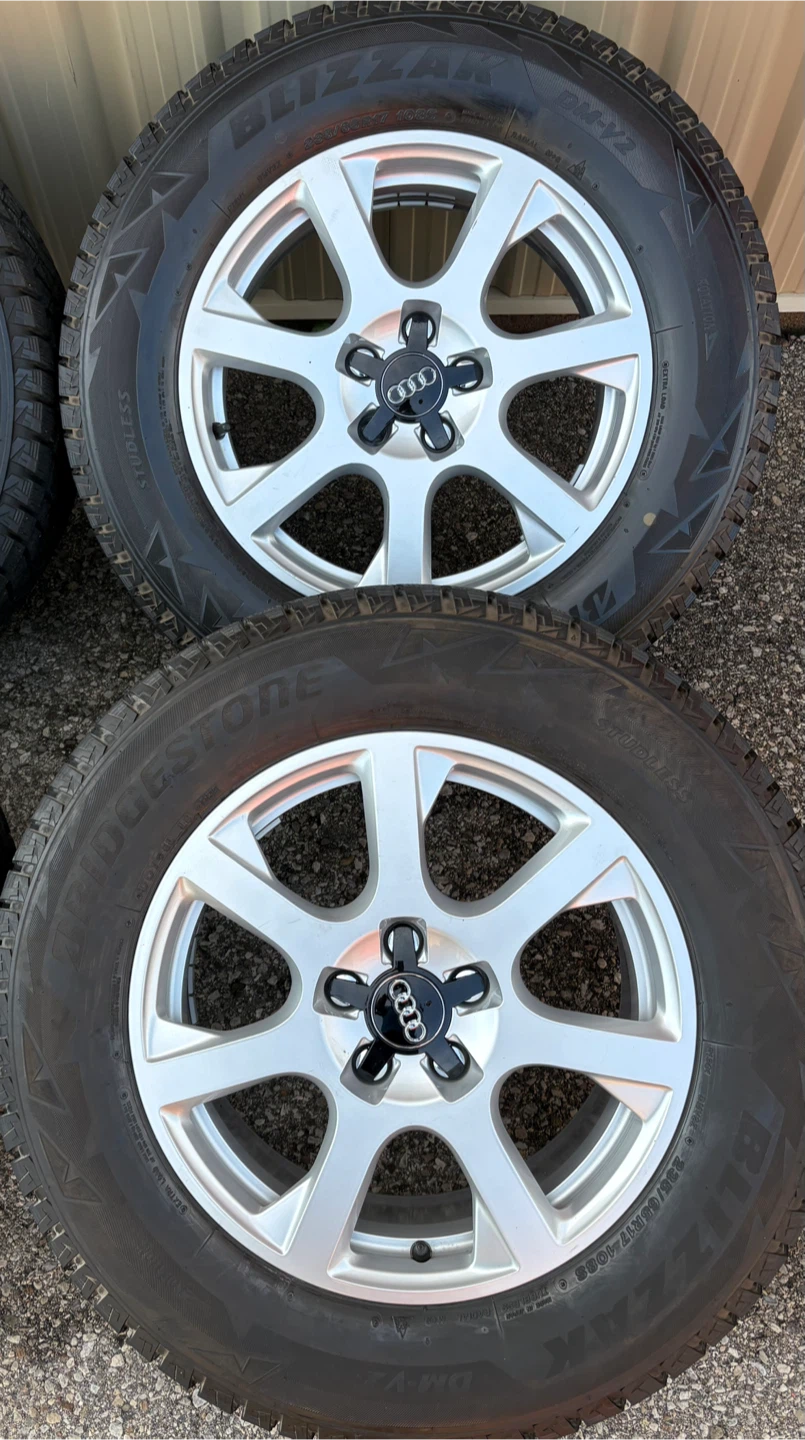 4 x 235/65/17 BRIDGESTONE WINTER TIRES AND AUDI RIMS $1450 - photo 2