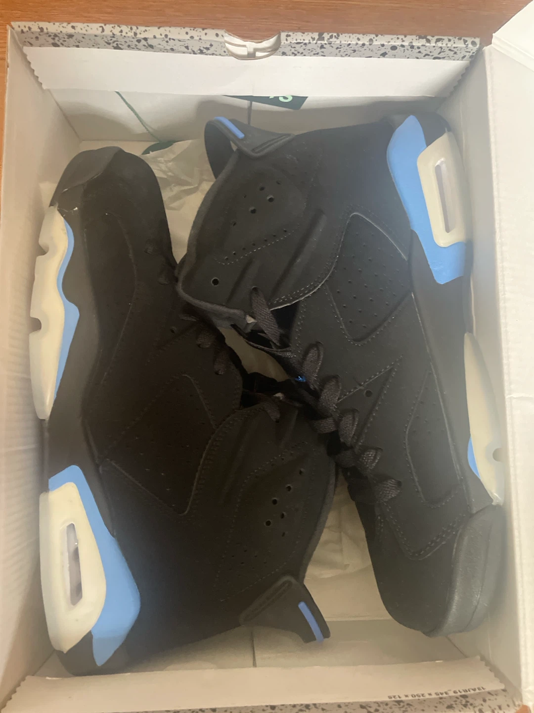 Air Jordan 6 Retro Black Blue Sneakers