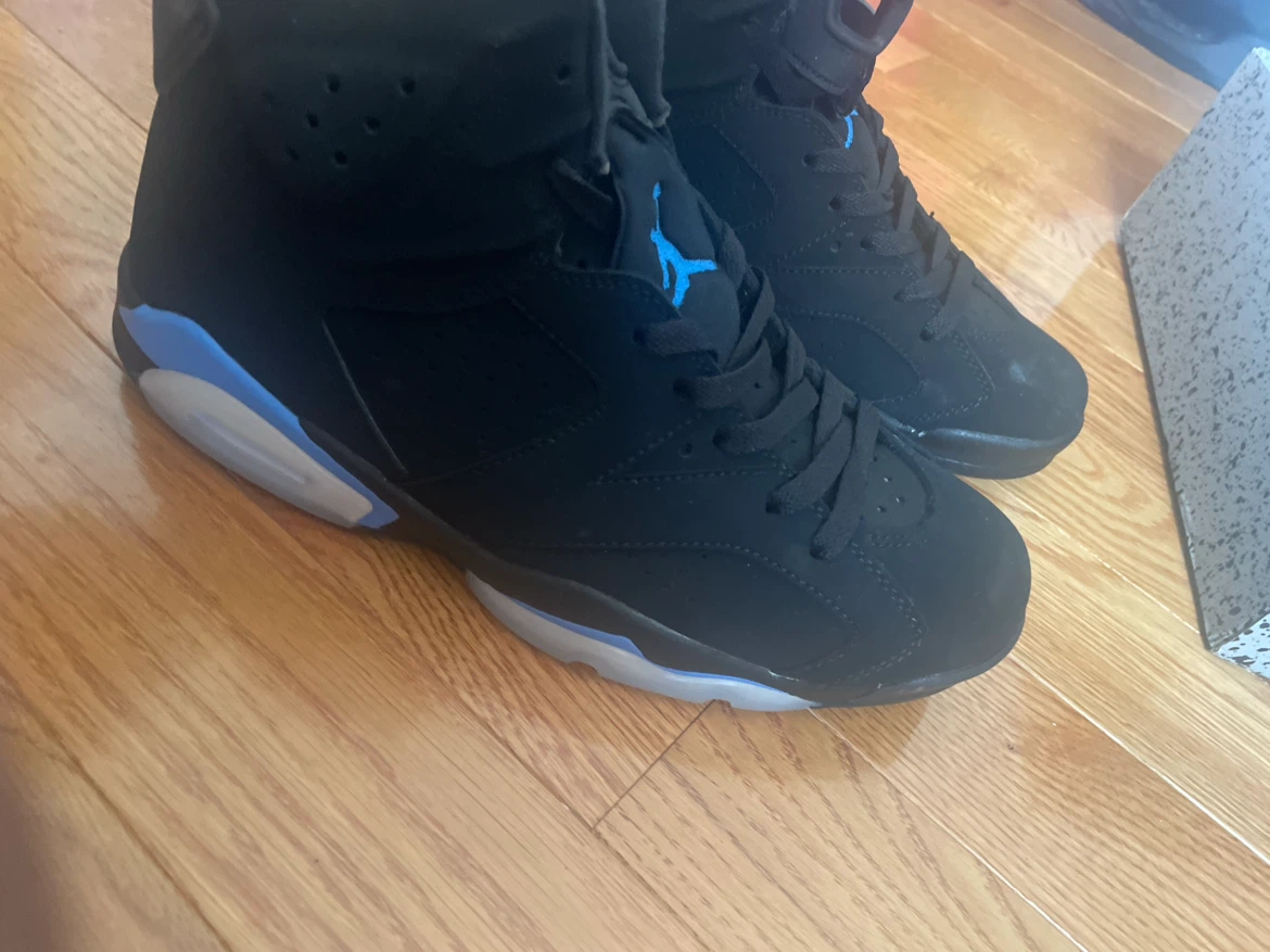 Air Jordan 6 Retro Black Blue Sneakers - photo 5