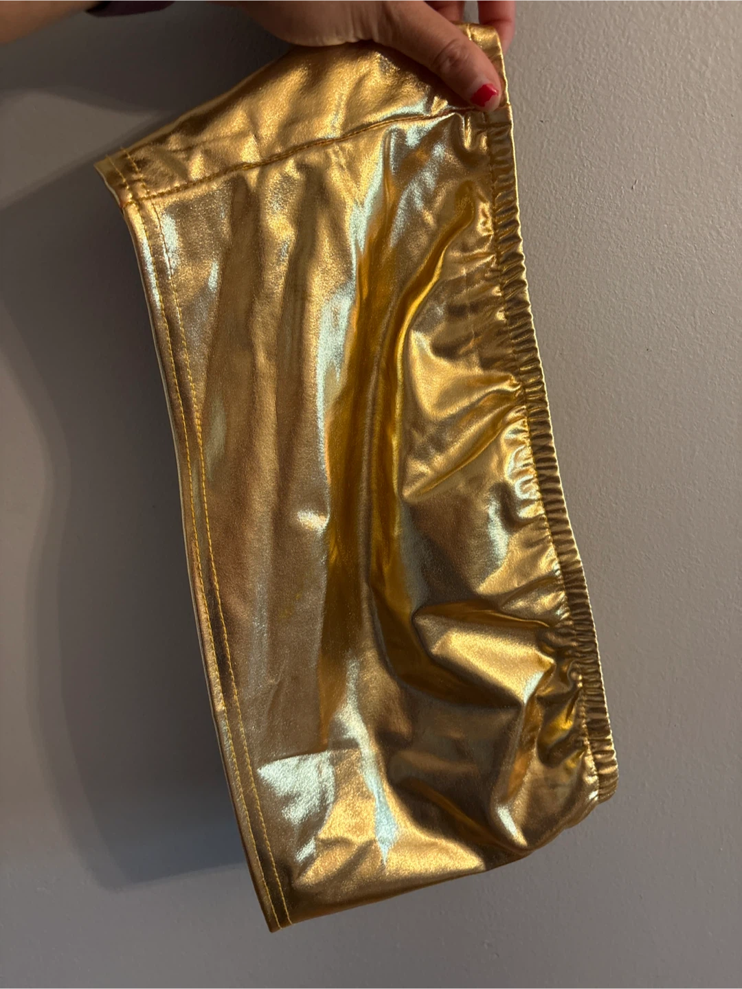 Gold Metallic tube top