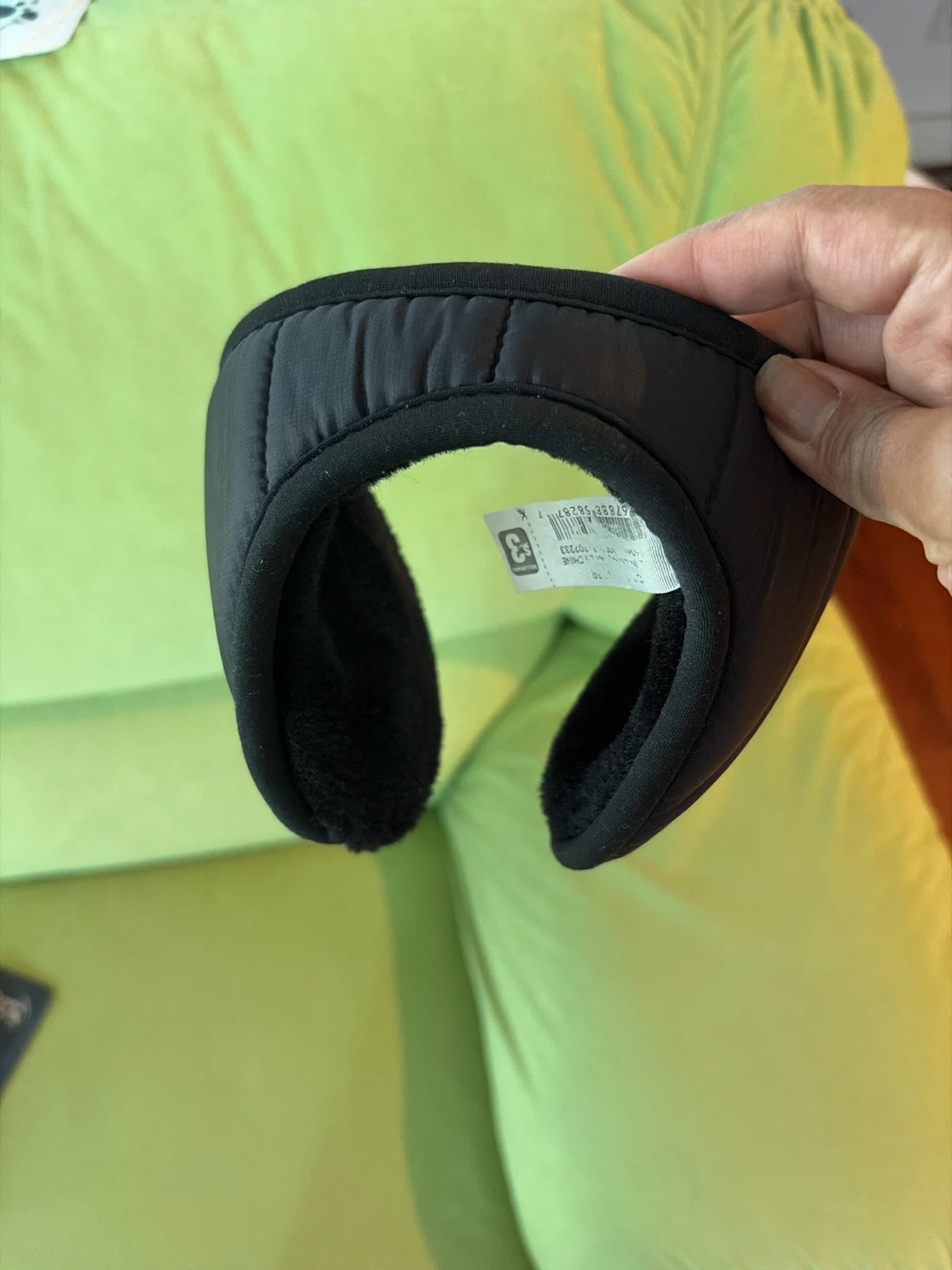 Black Fleece Lined Ear Warmers - photo 2