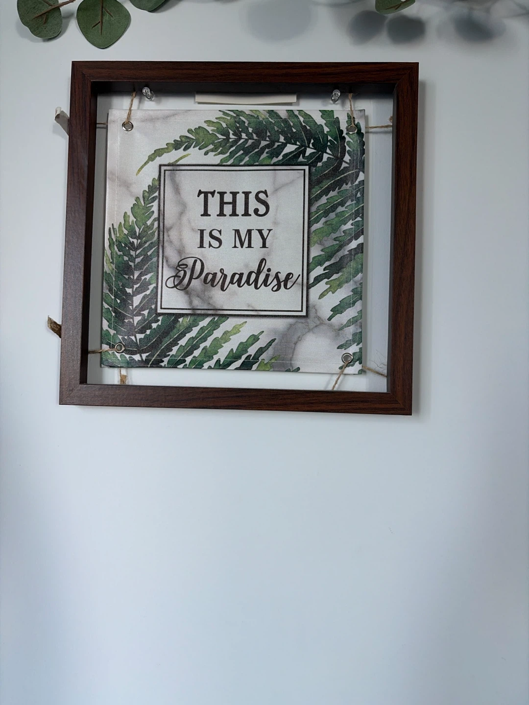 Framed Wall Art "This is My Paradise"
