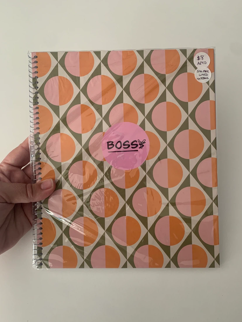 Boss(y) Lined Notebook - 140 pages. New and giftable.