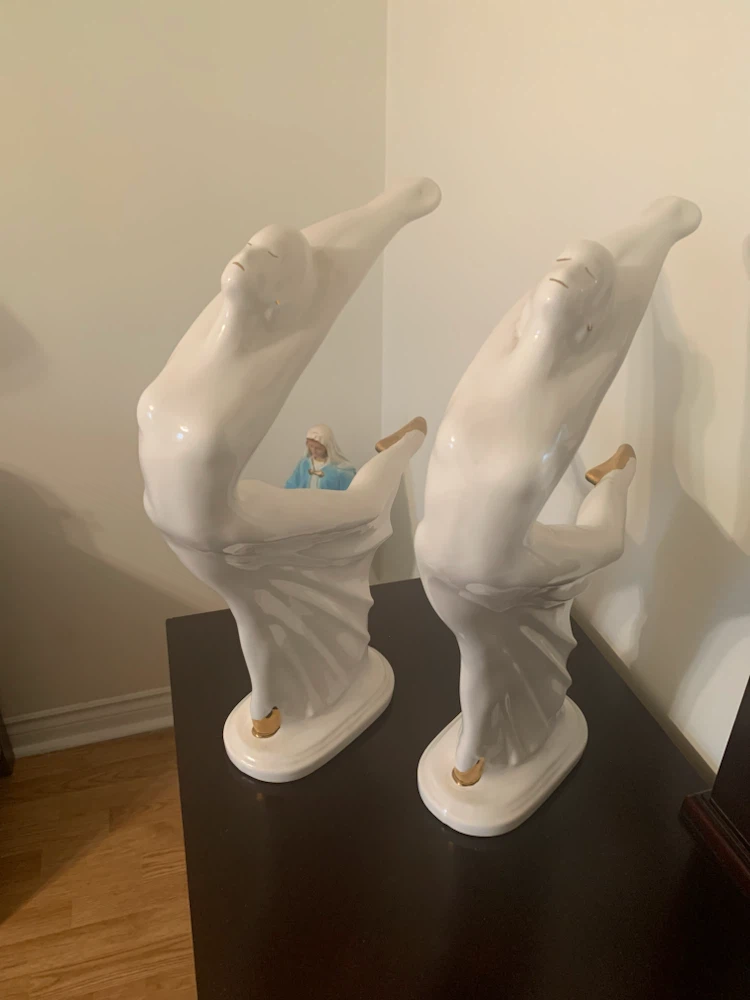 Pair of Art Deco Style Dancer Statues