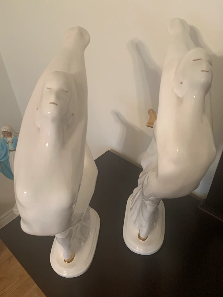 Pair of Art Deco Style Dancer Statues - photo 2