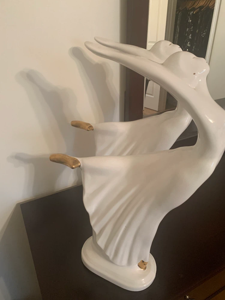 Pair of Art Deco Style Dancer Statues - photo 3