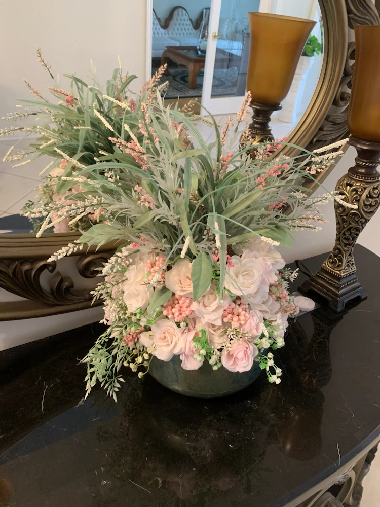 Artificial Floral Arrangement with Vase - photo 3