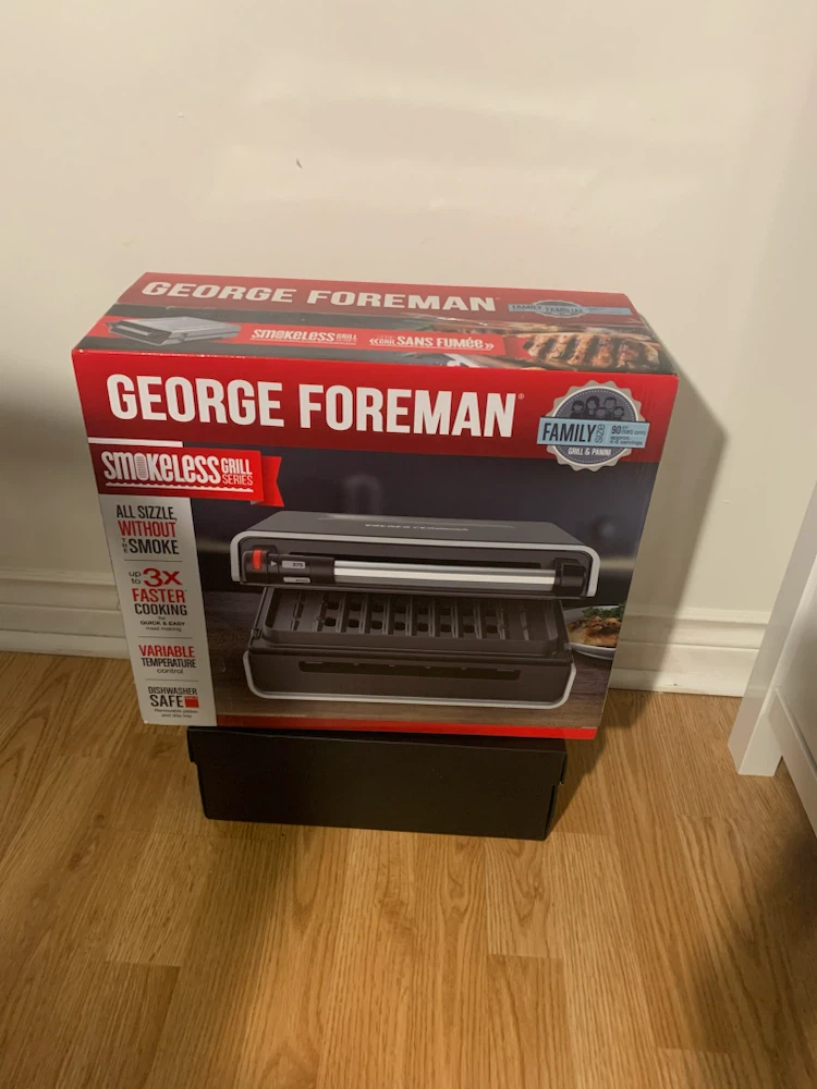 George Foreman Smokeless Grill Family Size