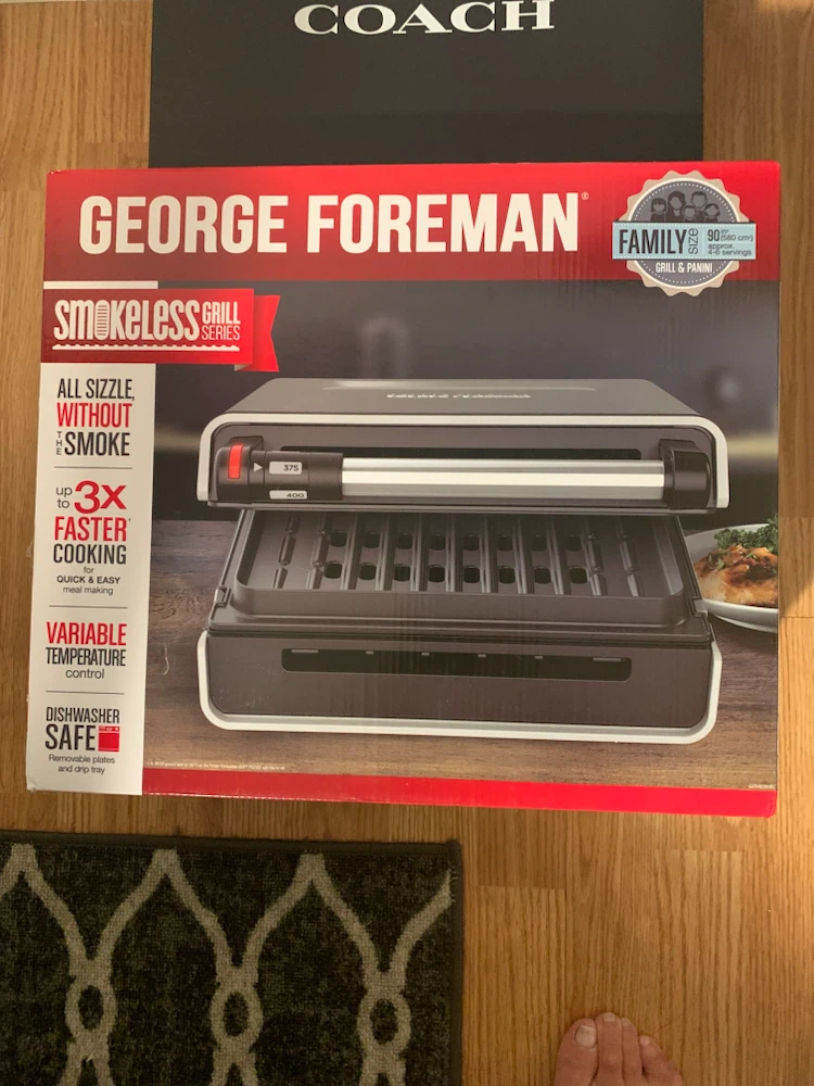 George Foreman Smokeless Grill Family Size - photo 2