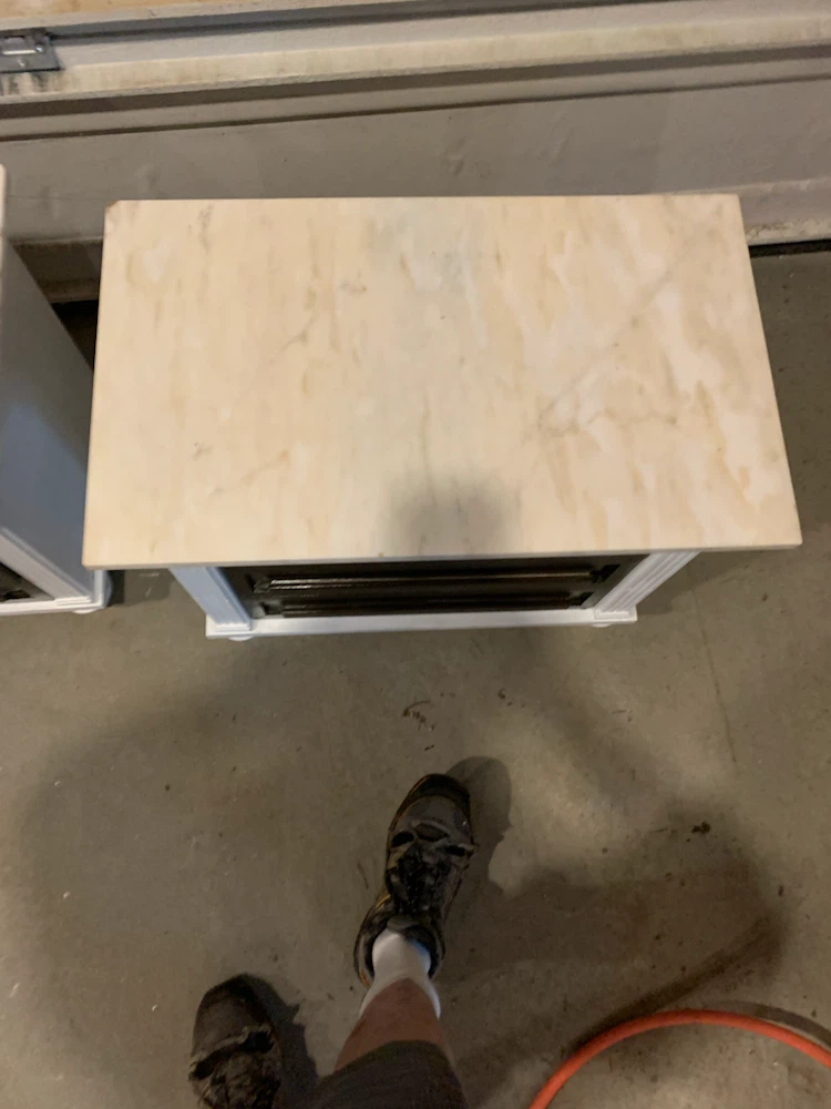 Set of Two Marble-Top Side Tables - photo 2