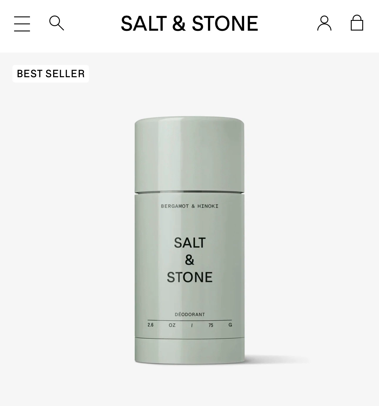 Salt & Stone Bergamot & Hinoki Deodorant and Body Wash - photo 5