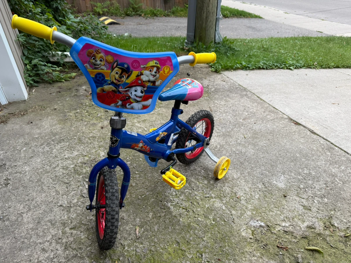 Paw Patrol Kids Bike with Training Wheels