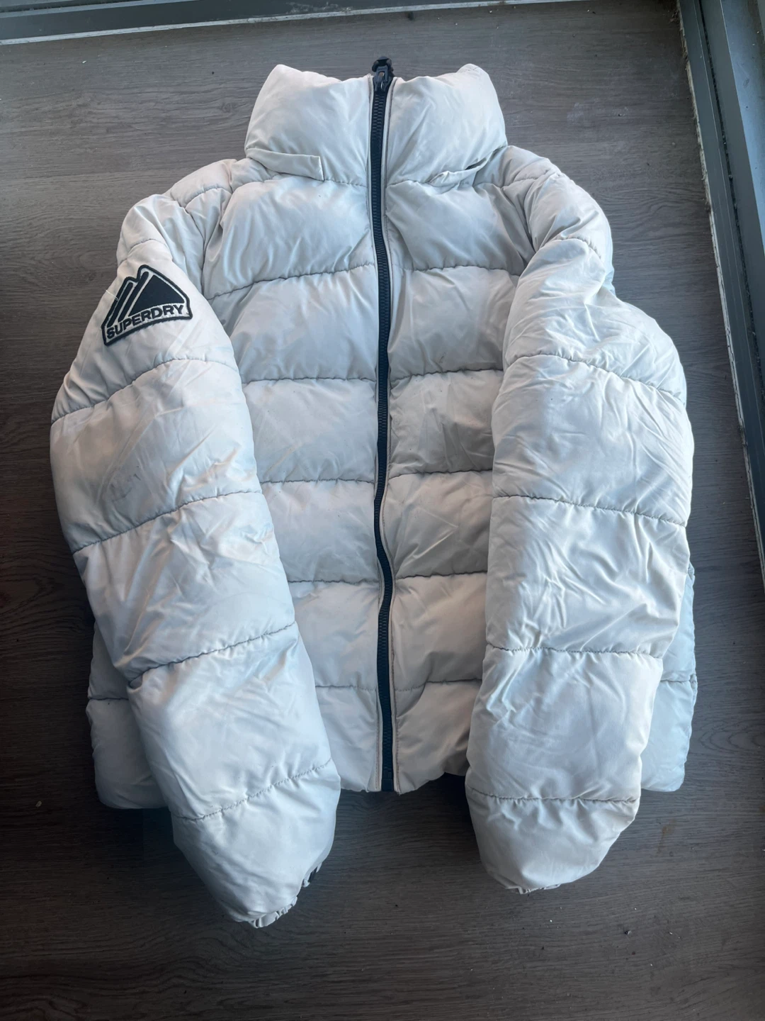 Superdry White Puffer Jacket
