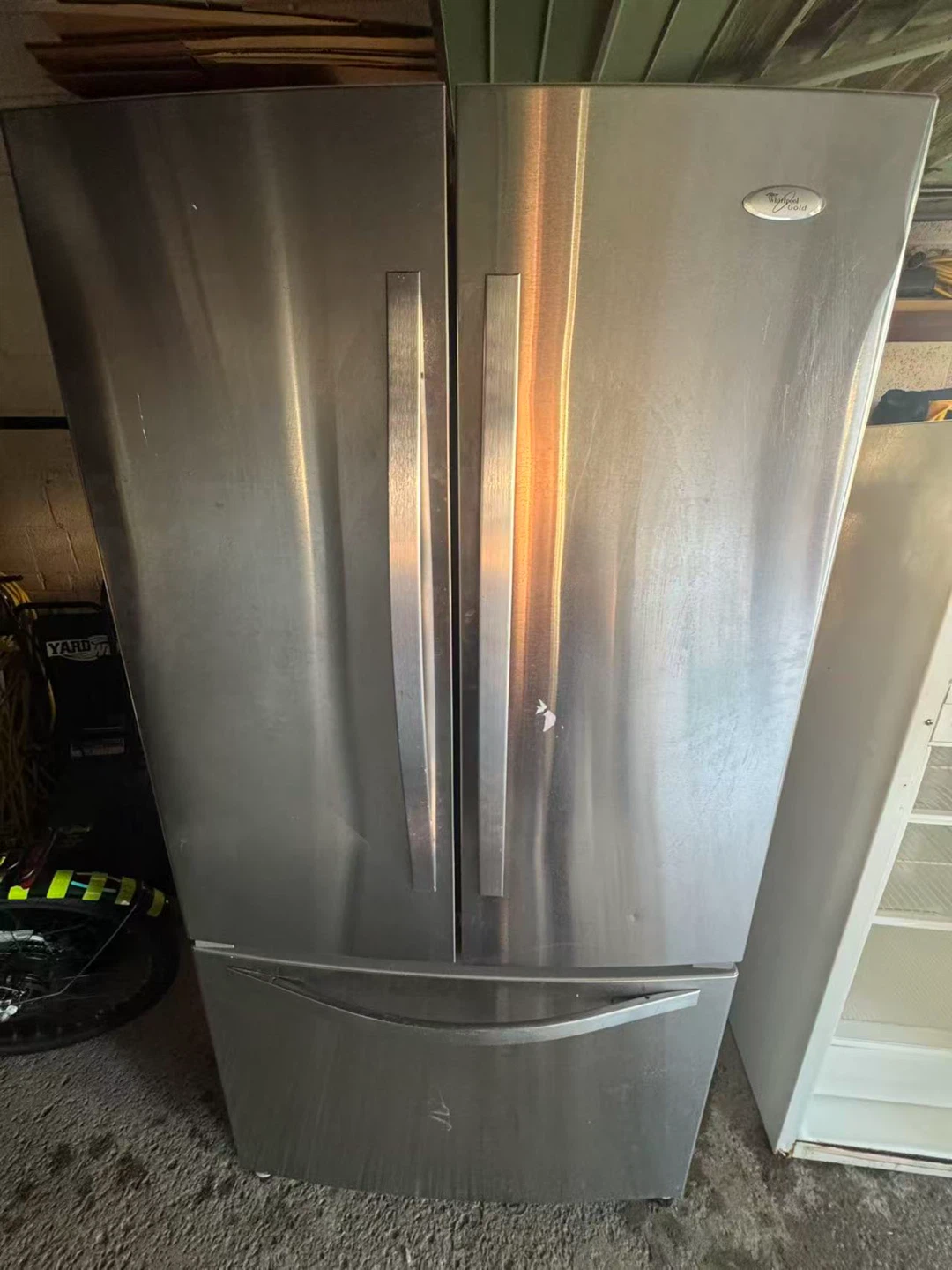 Good condition whirlpool French door fridge $350 - photo 2
