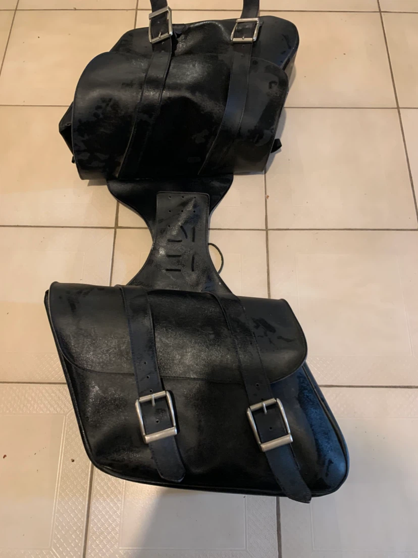 Black Motorcycle Saddlebags