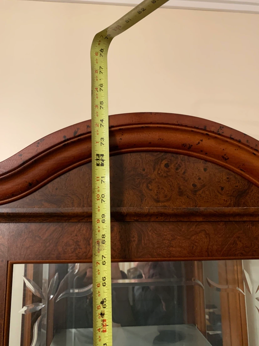Wooden Display Cabinet with Glass Shelves - photo 3