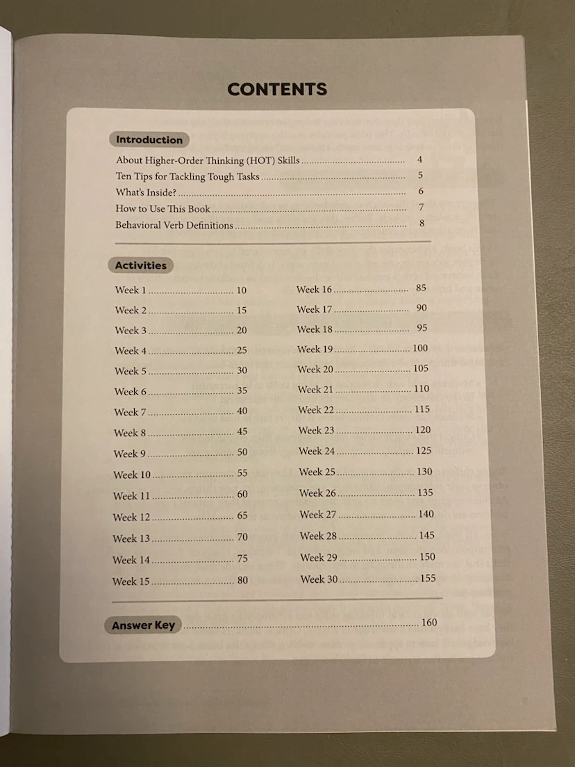 Evan-Moor Daily Higher-Order Thinking Grade 6 Book - photo 2
