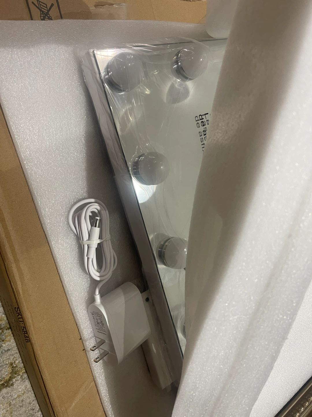 Miroir de maquillage Homcom avec lumières neuf jamais utilisé - photo 5