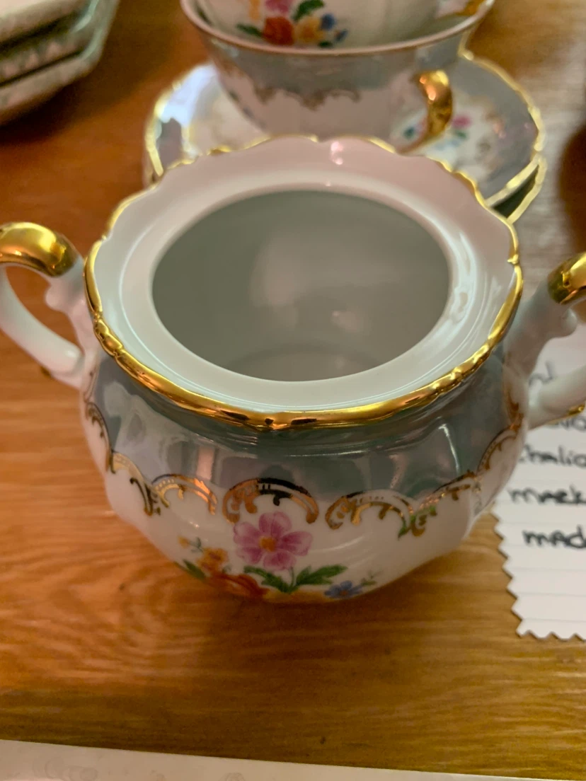 Vintage 1970s Nuova Capodimonte Italian Tea Set - photo 5